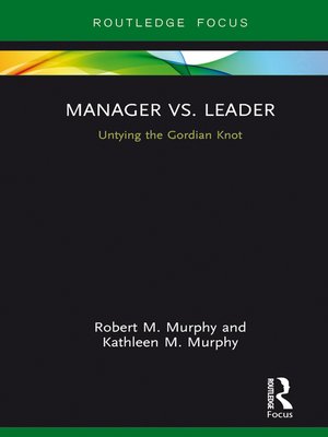 cover image of Manager vs. Leader